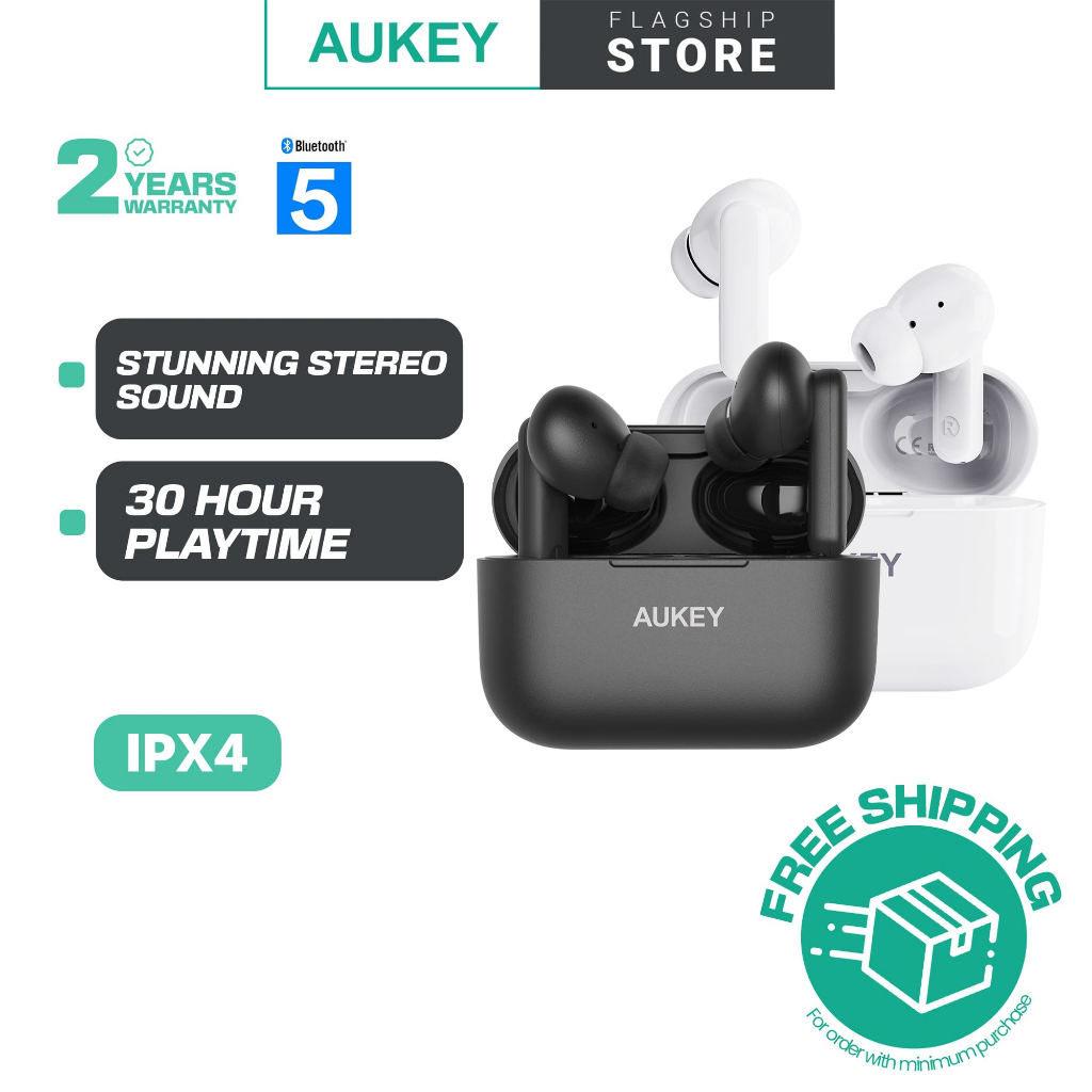 Aukey true wireless earbuds discount active noise cancelling bluetooth 5