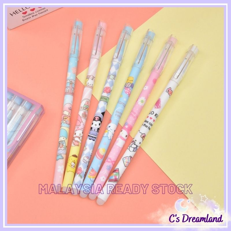 C'S DREAMLAND Sanrio Erasable Neutral Pen 0.5mm Melody Kuromi ...