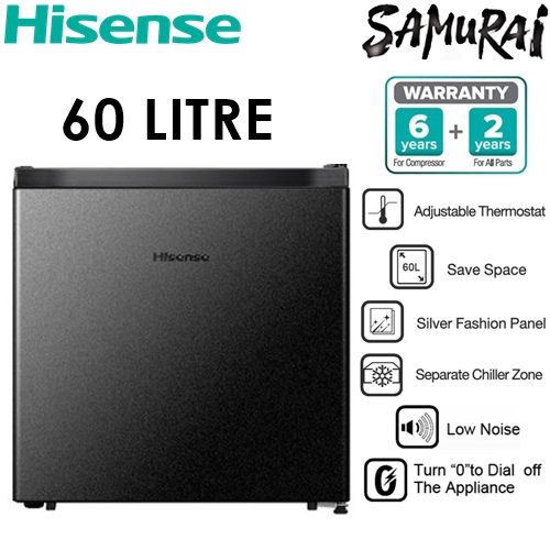 HISENSE MINI BAR FRIDGE 60L RR60D4ABN Shopee Malaysia