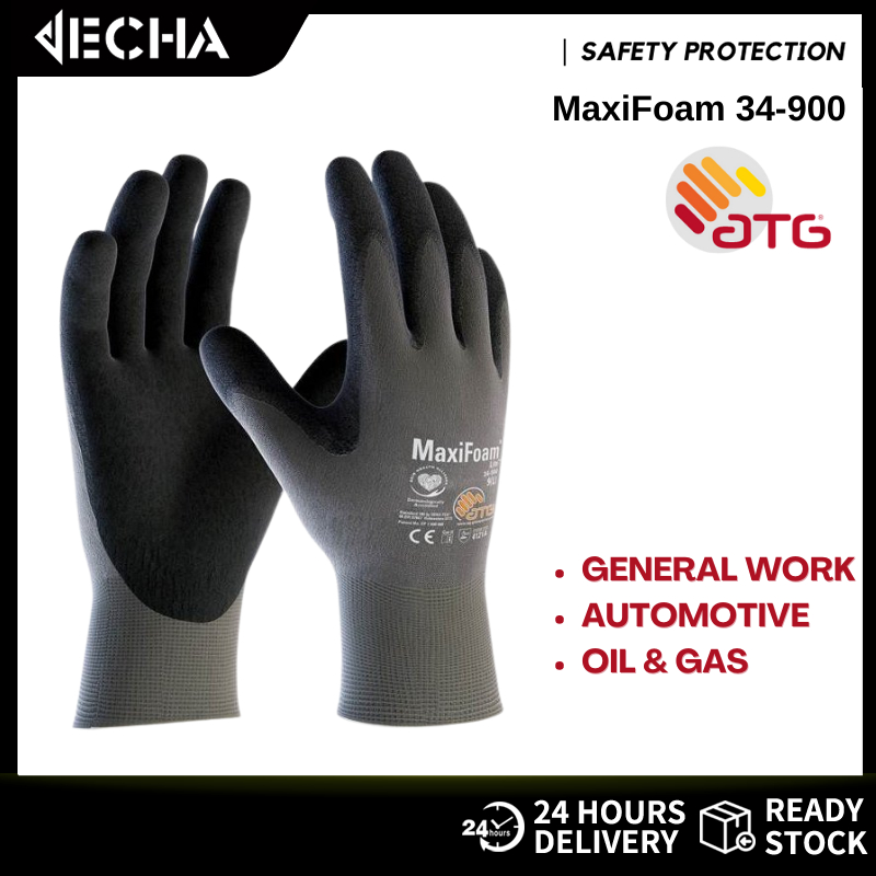 ATG MaxiFoam 34900 Work Glove General Purpose Safety Glove Grip Glove