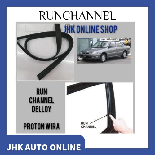 PROTON WIRA RUN CHANNEL(GETAH TINGKAP) FRONT RIGHT& LEFT DELLOY BRAND ...