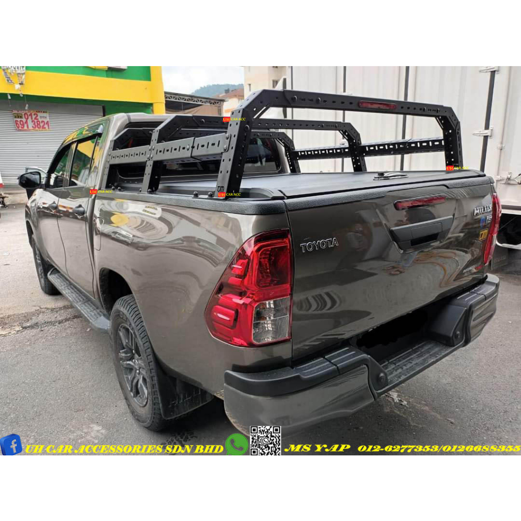 UNIVERSAL RANGER HILUX NAVARA TRITON DMAX BT50 TJM BED RACK ROLL BAR ...