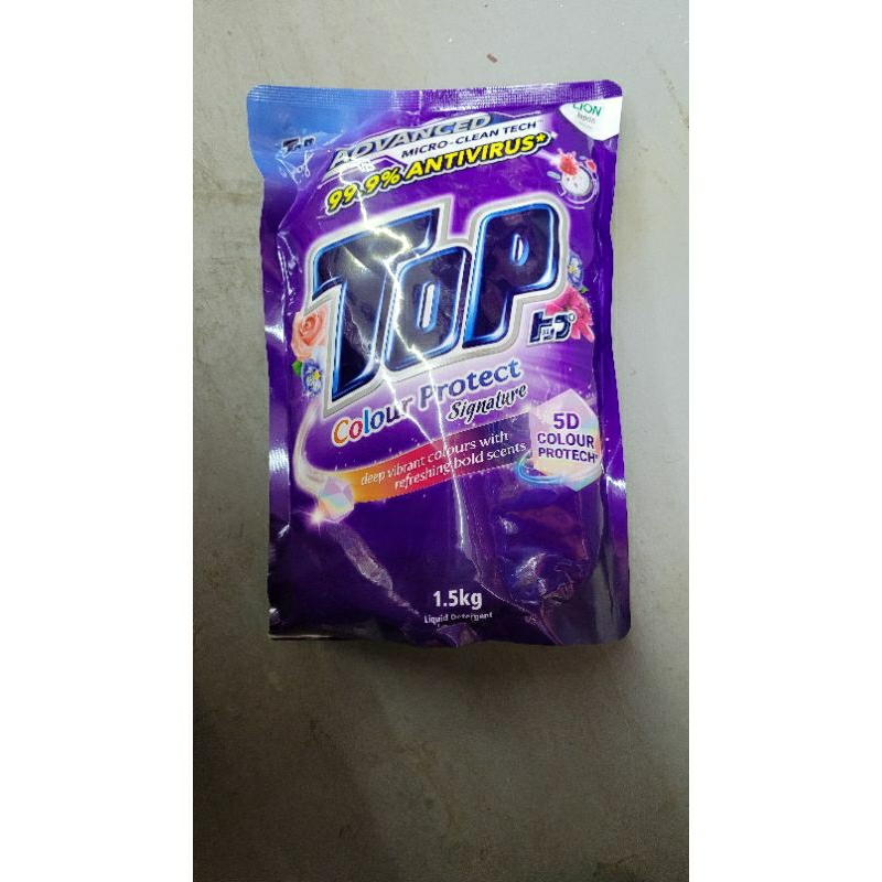 Top Liquid Detergent Colour Protect Refill Pack (1.5kg) Shopee Malaysia