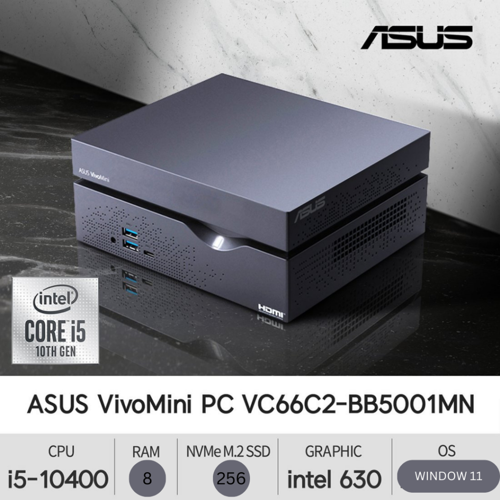 [ASUS MINI PC]ASUS VivoMini VC66C2 Intel Core i510400 8 GB DDR4