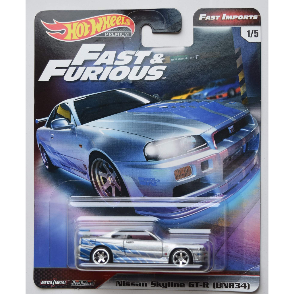 Hot Wheels Fast & Furious Premium Fast Imports Silver Nissan Skyline GT ...