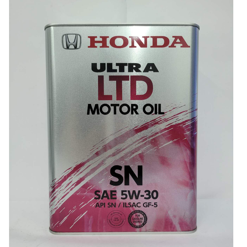 HONDA Ultra LTD SN 5W30 4 Liters Genuine Oil SN 5W-30 08218-99974 ...