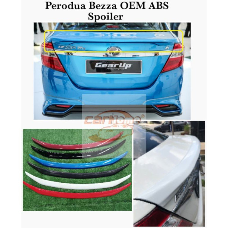 Perodua Bezza OEM Spoiler With Paint | Shopee Malaysia
