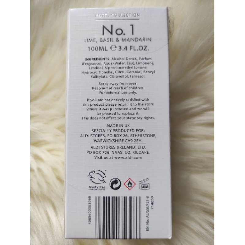 Aldi Hotel Collection Parfums 100ml EDP No 1, 3, 39 Shopee Malaysia