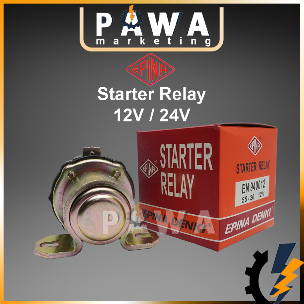 ORIGINAL Epina Starter Relay 12V 24V SS20 SS40 HEAVY DUTY | Shopee Malaysia