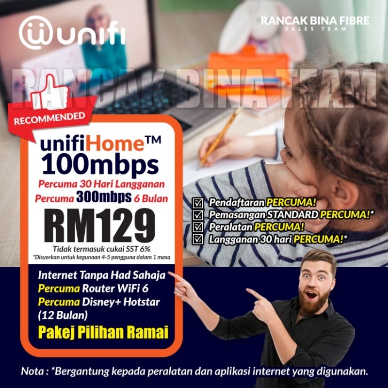 UNIFI HOME FIBRE 100MBPS | Shopee Malaysia