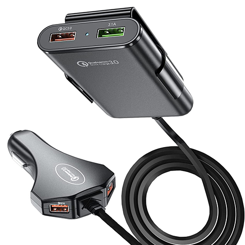 Fast Charging In Car Charger 4 in 1 QC 12A 3.0 Quick Charge 60W USB