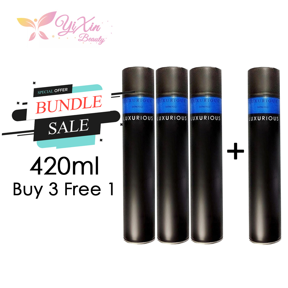 [Buy 3 Free 1] Luxurious Extra Hold Hair Spray 420ml ~ 3+1 bottles ...