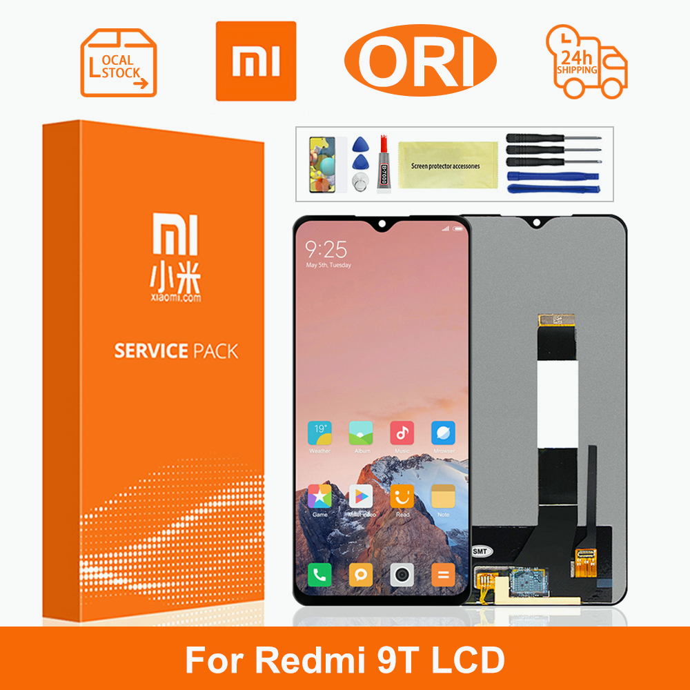 For Redmi 9t Xiaomi Pocophone Poco M3 Lcd Glass Touch Screen Digitizer Replacement Part With 8060