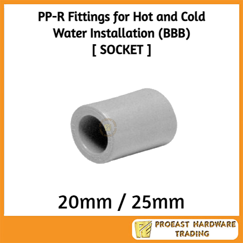 [ SOCKET ] 20mm / 25mm PP-R Fittings for Hot and Cold Water ...