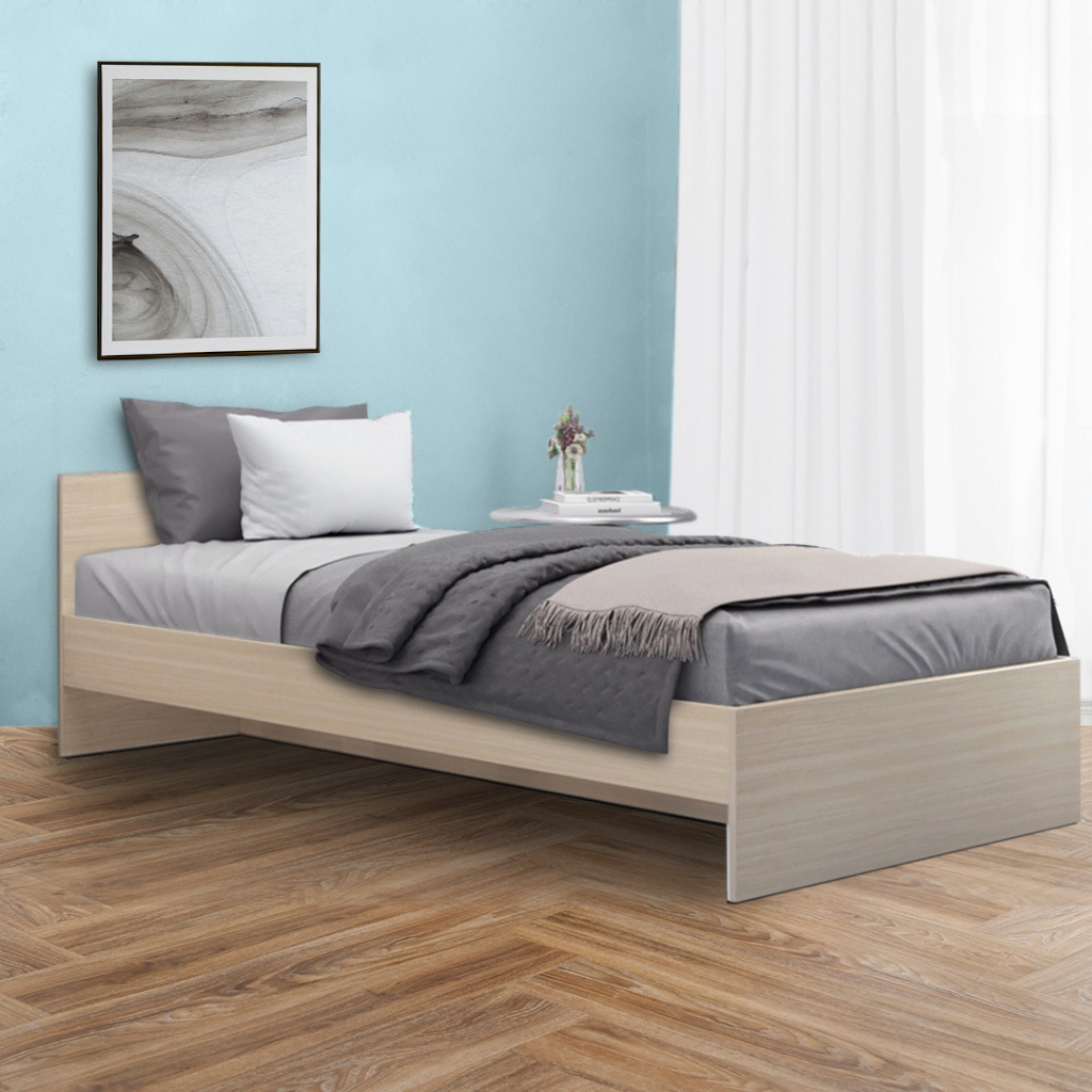 ⚡️NETHOME⚡️WOODEN SINGLE BED FRAME SNOW SERIES / Katil Single / Bed ...
