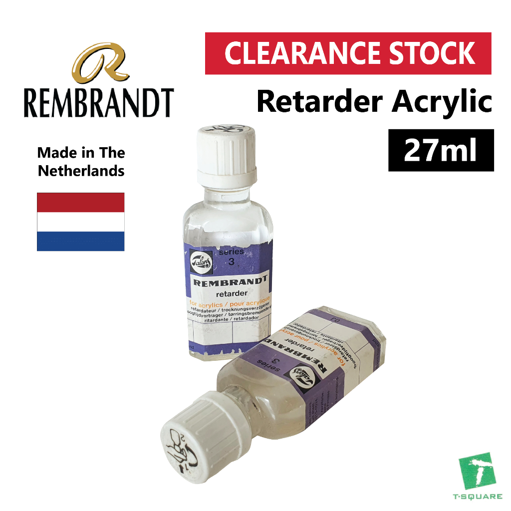Rembrandt Retarder Acrylic Medium 27ml SlowDrying Acrylic medium for