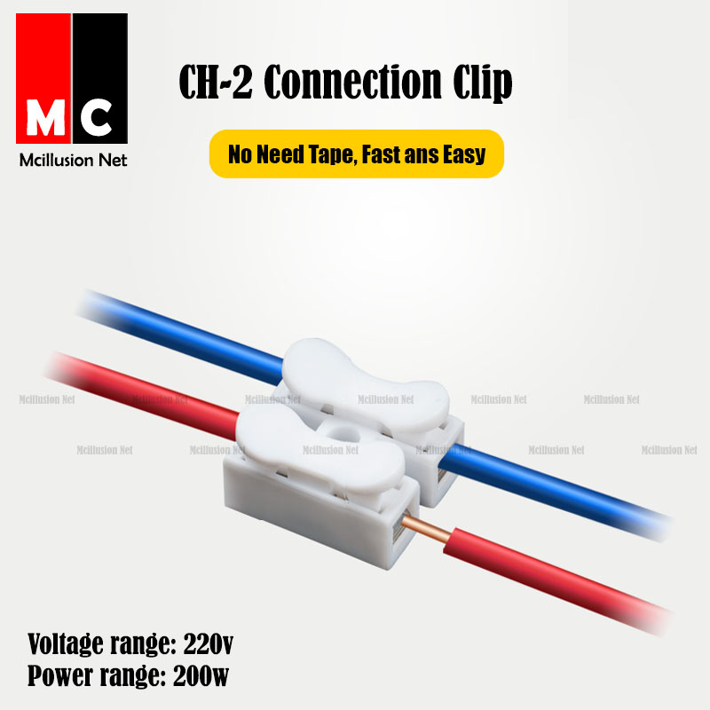 CH-2 Click Snap Fast terminal connector wire connection and post cable ...