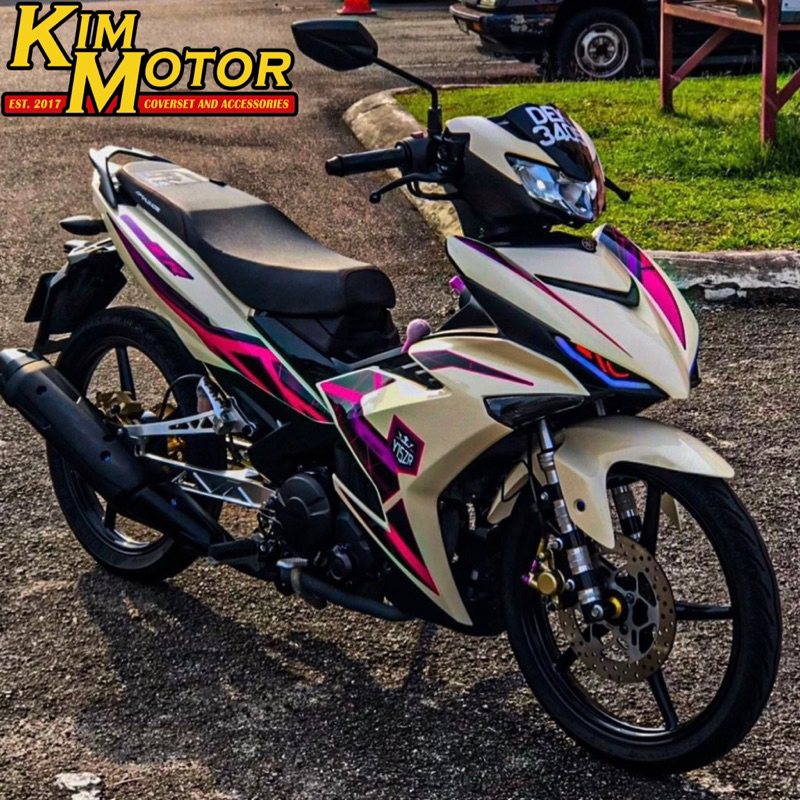 COVERSET Y15 V1 V2 ORIGINAL VELOZI CREAMY WHITE PINK CUSTOM | Shopee ...