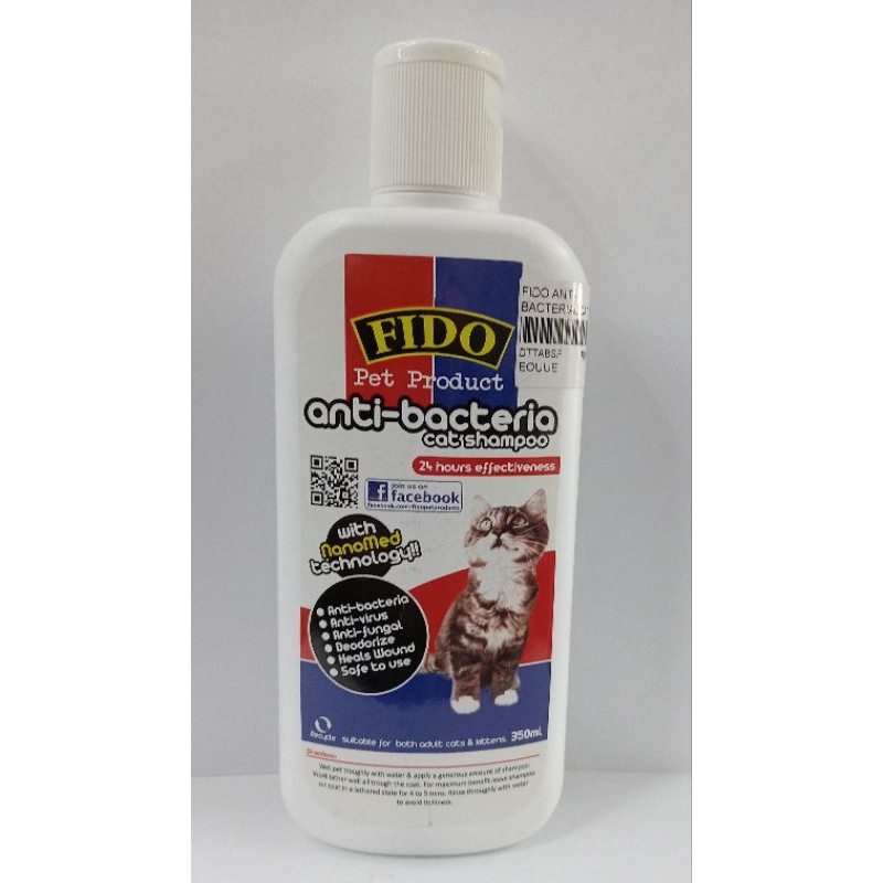 Fido Anti Bacteria Cat Shampoo 350 ML Shopee Malaysia