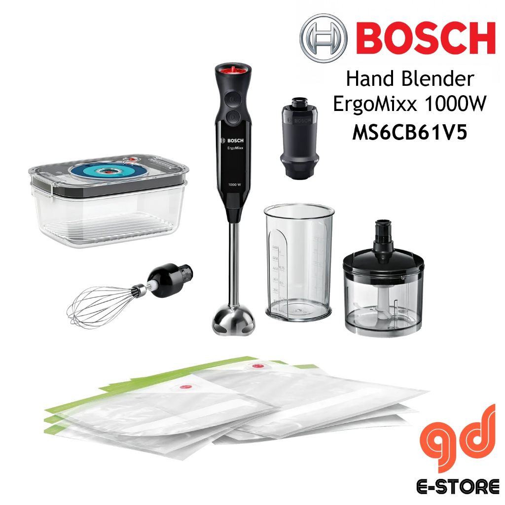 Bosch MSM 4B620 Hand Mixer With Accessories 1000W Silver