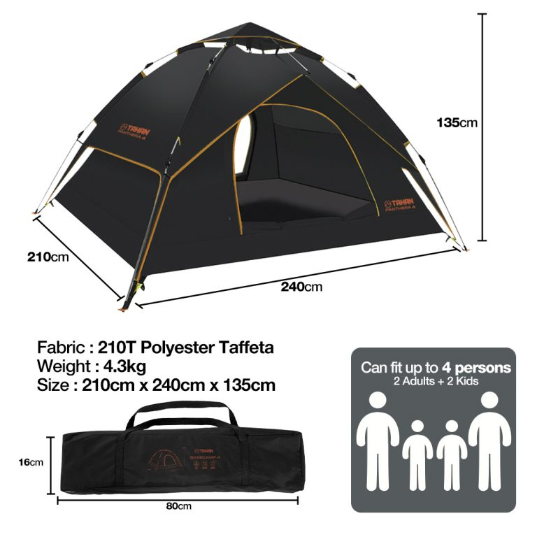 TAHAN Panthera 4 Automatic Tent | Shopee Malaysia