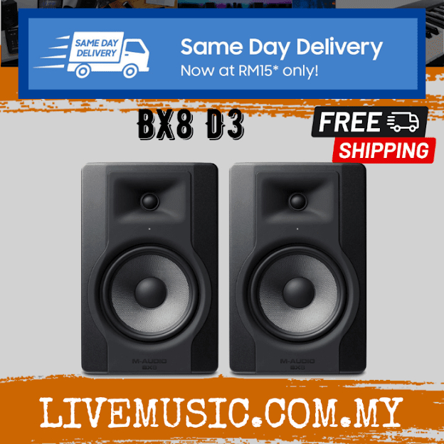 M audio 8 inch best sale studio monitors