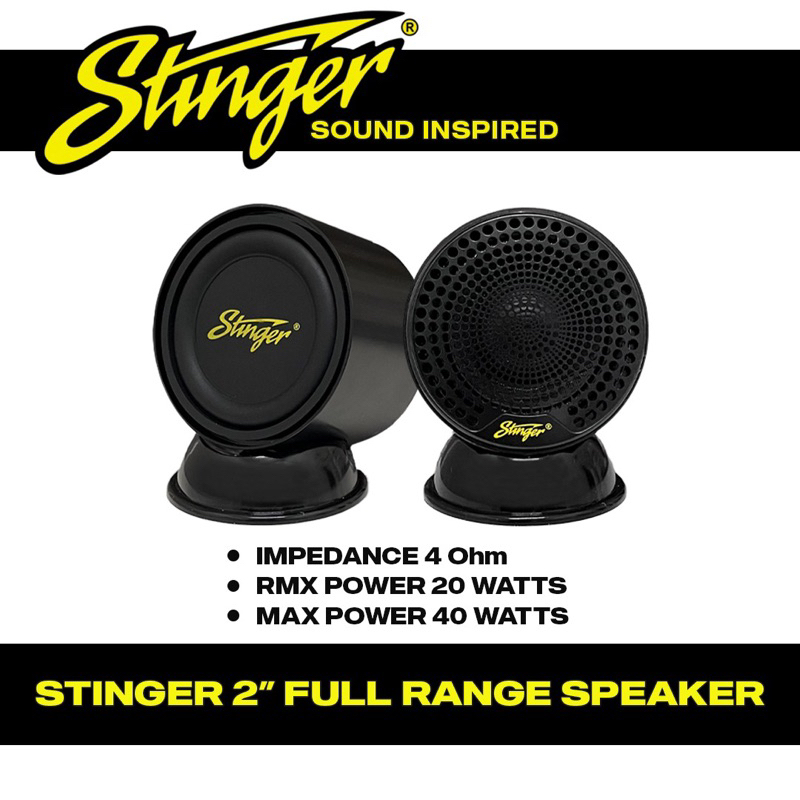 Stinger Full Range Speaker With Bass Full Range Tweeter Car Speaker