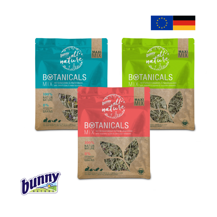 [ 𝐁𝐮𝐧𝐧𝐲𝐍𝐚𝐭𝐮𝐫𝐞 ] BOTANICALS MAXI MIX 400G Rabbits Guinea Pigs ...