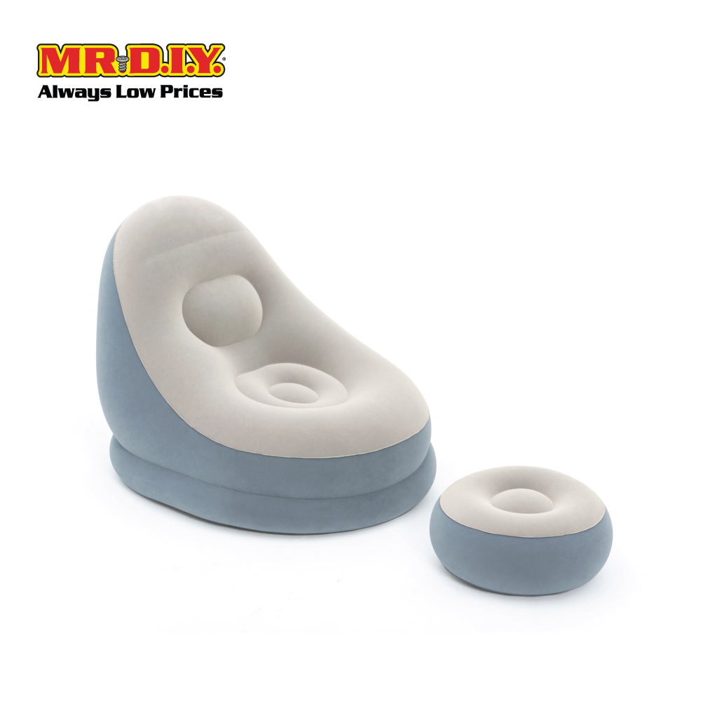 (MR.DIY) BESTWAY Comfort Inflatable Cruiser Lounger Chair with Foot ...
