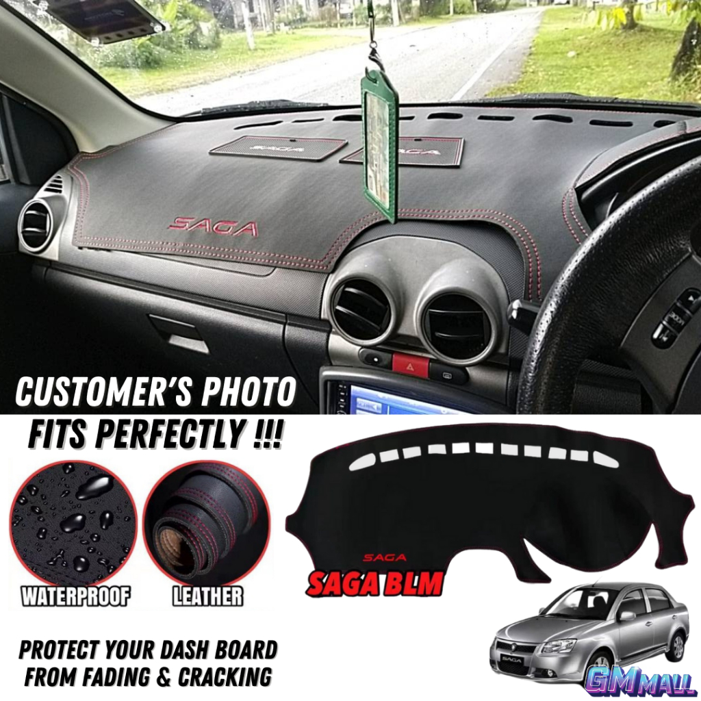 PROTON SAGA BLM LEATHER DASHBOARD COVER Dashmat Protector karpet saga