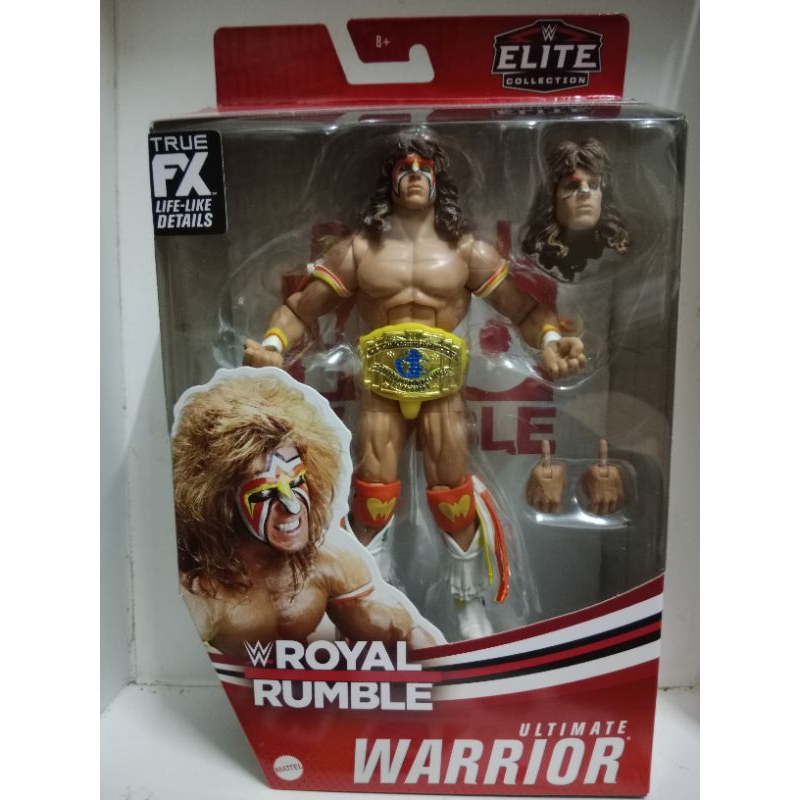 Mattel WWE Elite Royal Rumble Ultimate Warrior Wrestling Figure ...