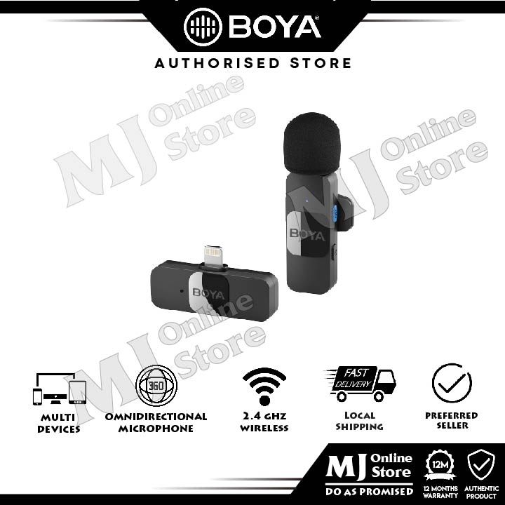 BOYA BYV1/V2 BYV10 / BYV20 / 2.4GHz Wireless Mic Noise