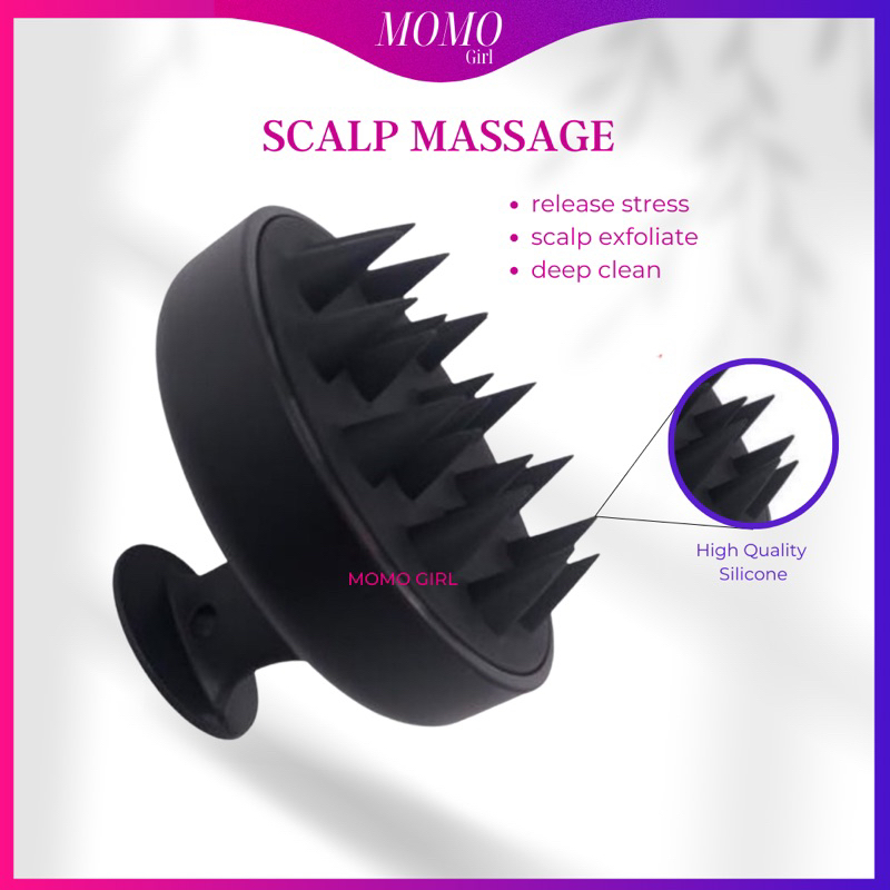 Edge Finger Silicone Scalp Massage brush with silicone toothbrush (soft ...