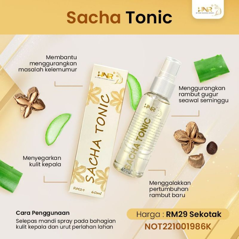 Sacha Hair Tonic Rambut Gugur Kelemumur Tiada Lagi Shopee Malaysia 3295
