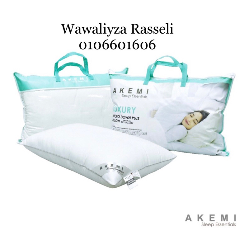 AKEMI Sleep Essentials Luxury Micro Down Plus Pillow 48 x 74 cm