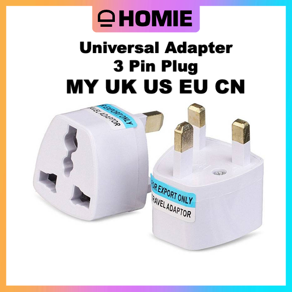 𝗠𝗬 𝗨𝗞 𝗨𝗦 𝗘𝗨 𝗖𝗡 》 Malaysia China British Europe Universal Travel 3 Pin ...
