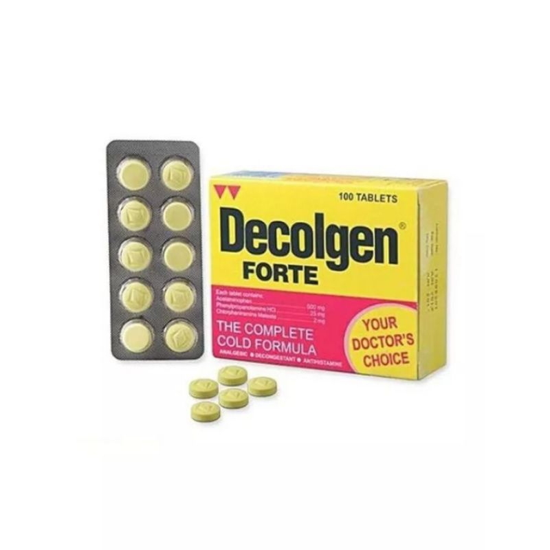 Decolgen forte yellow 1 × 10 tablets | Shopee Malaysia