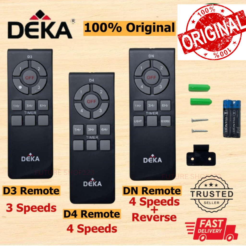 DEKA/KRONOS REMOTE CONTROL R5 D5/ D4 & R4 REMOTE 4SPEED REMOTE / D3 ...