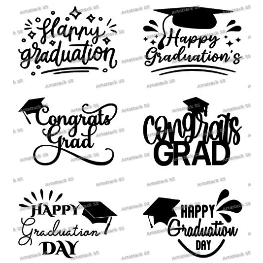 [READY STOCK] Happy Graduation Sticker for 10inch Foil Balloon ( Heavy ...
