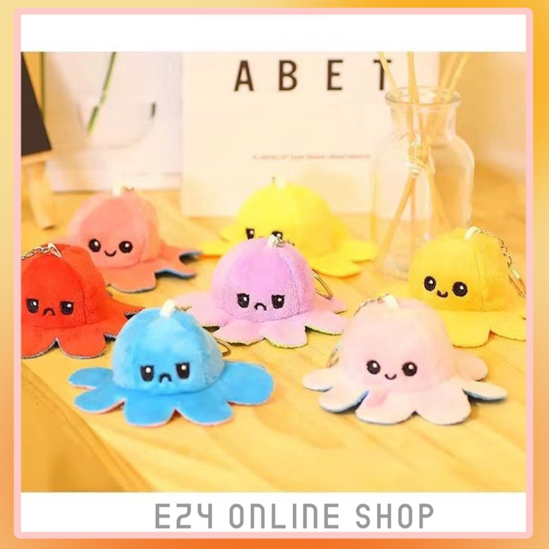 Reversible Octopus Angry Octopus Flip Octopus Doll Reversible Bipolar
