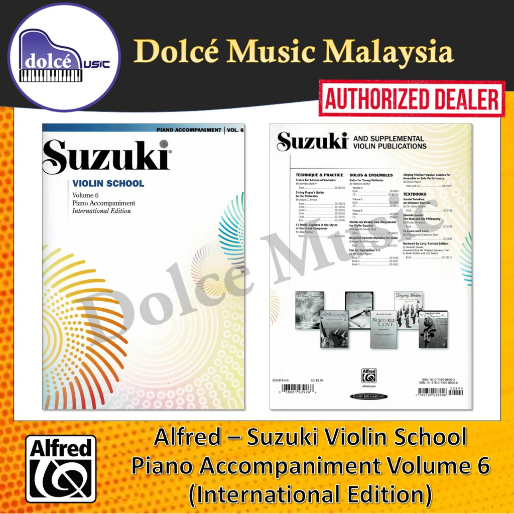Alfred – Suzuki Violin School Piano Accompaniment Volume 6 ...