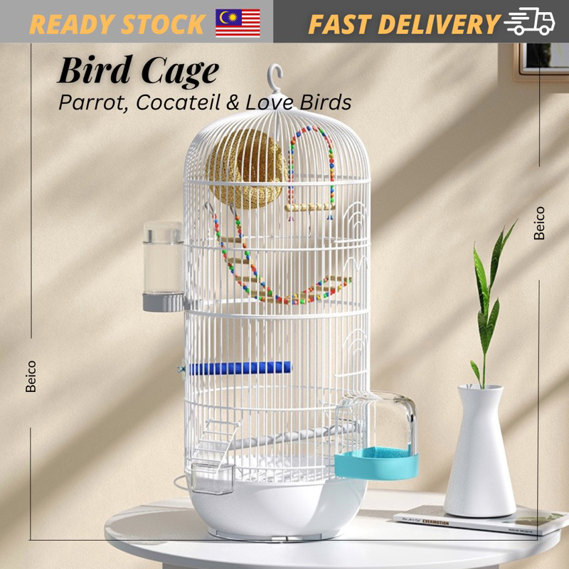 Classic Round Bird Cage Home bird cage parrot cage bird nest myna peony