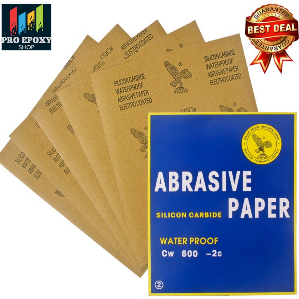 Sand Paper / Kertas Pasir Paper Wet Dry Sandpaper Waterproof Abrasive