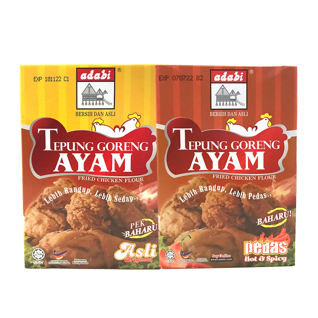 Adabi Tepung Goreng Ayam Asli Pedas 100g Original Spicy Fried