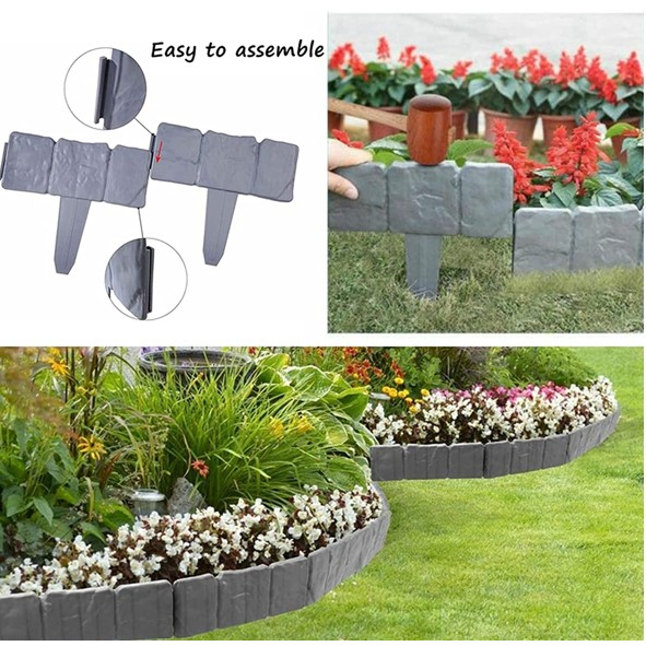 Plant Fence Edging DIY Decoration Border Flower Bed Border Fence Easy ...