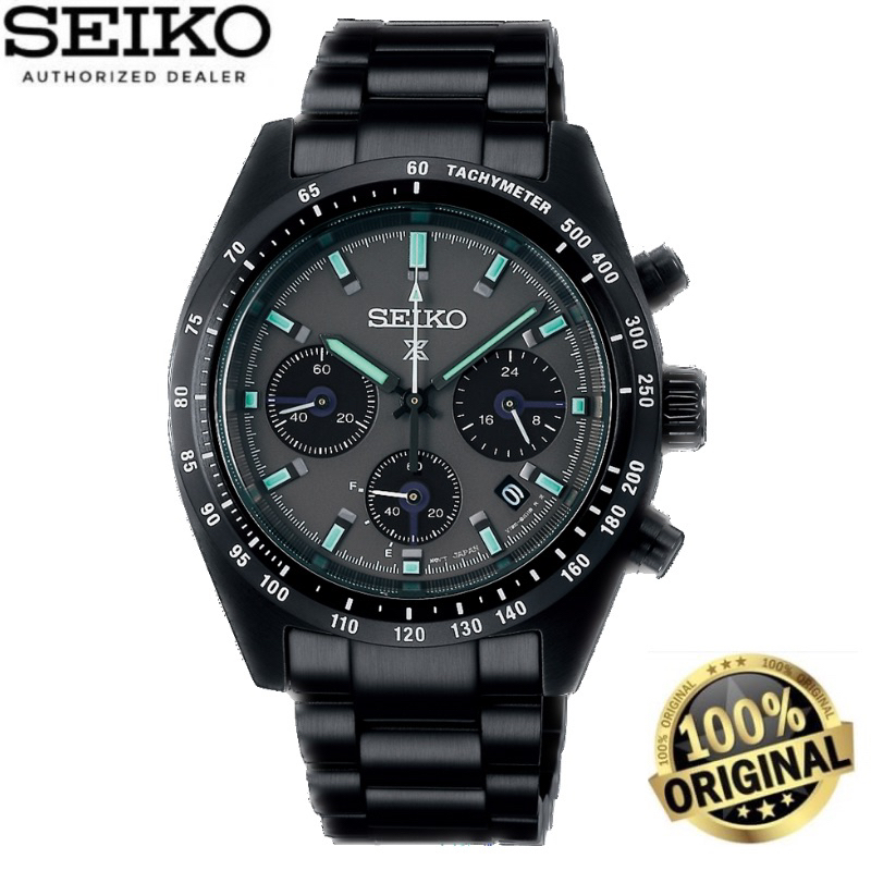 (Official Warranty) Seiko Prospex Black Series 'Night Speedtimer' Solar ...