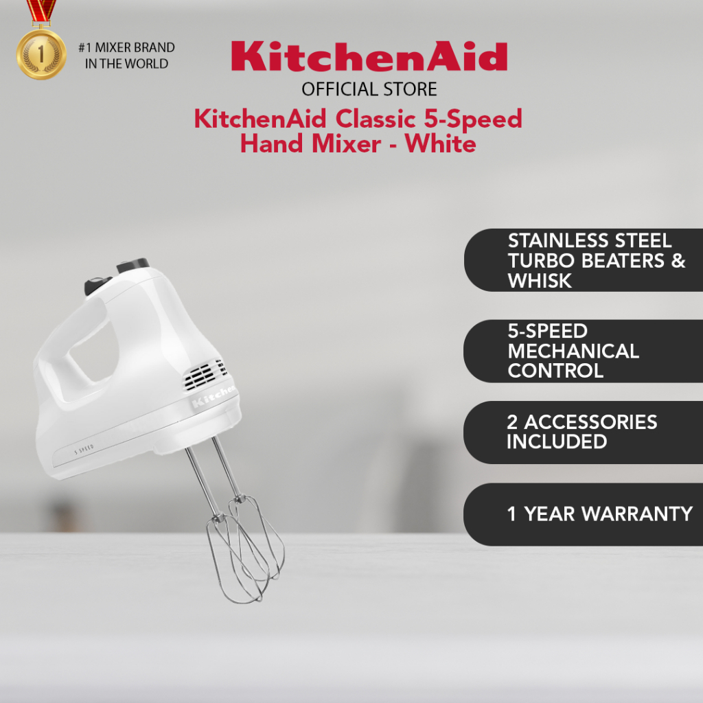 KitchenAid Classic 5Speed Hand Mixer 5KHM5110 Shopee Malaysia
