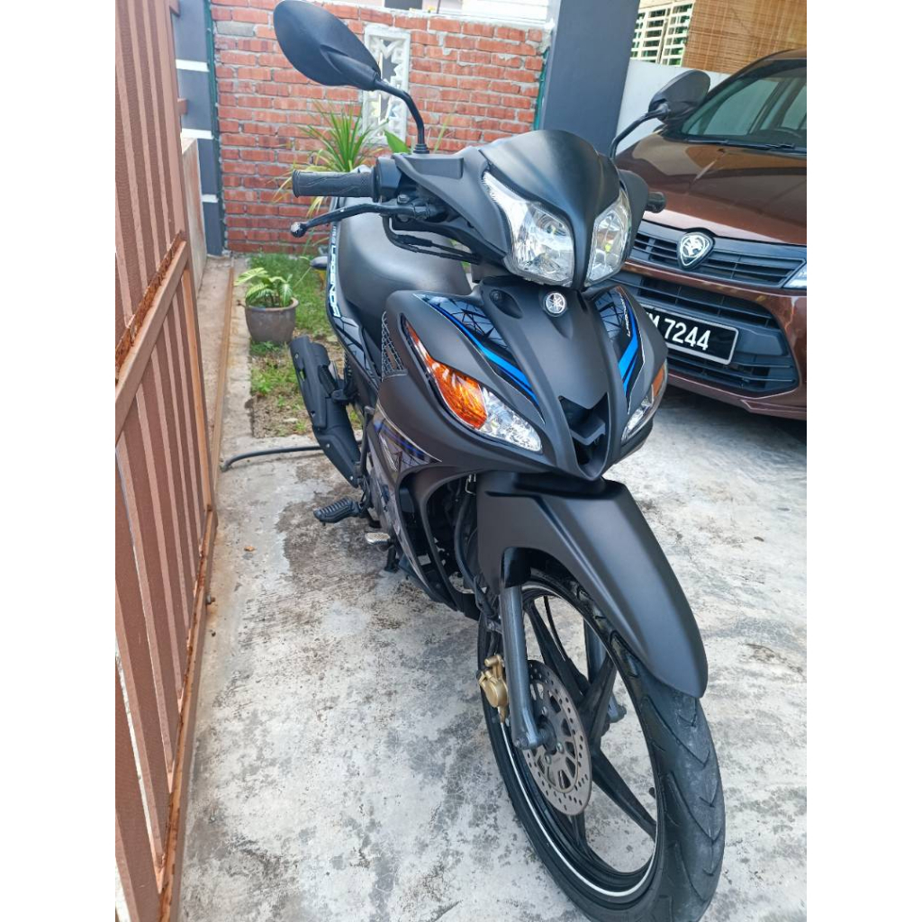 COVERSET BODYSET LAGENDA SRL 115 / 115Z Fi INJECTION BIRU HITAM MATTE