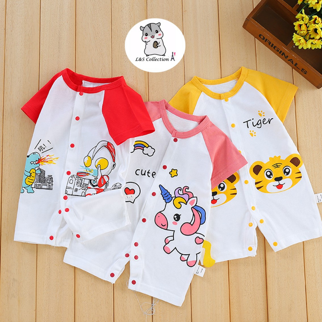 【C107】High Quality Cotton Newborn Baby Romper 0-24M Baby Romper ...