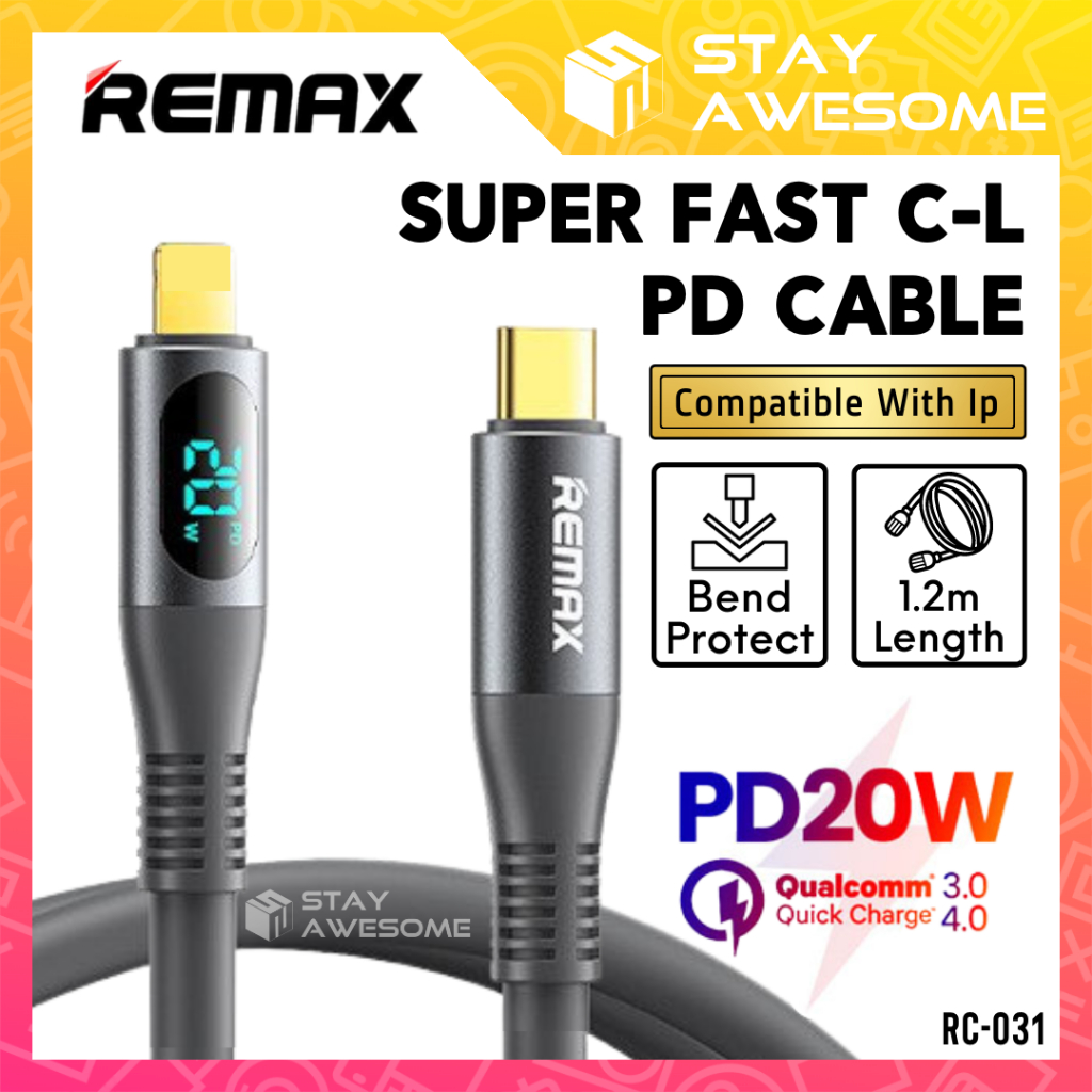 REMAX Cable Charger USB Cable Fast Charging Cable Type C Fast Charging ...